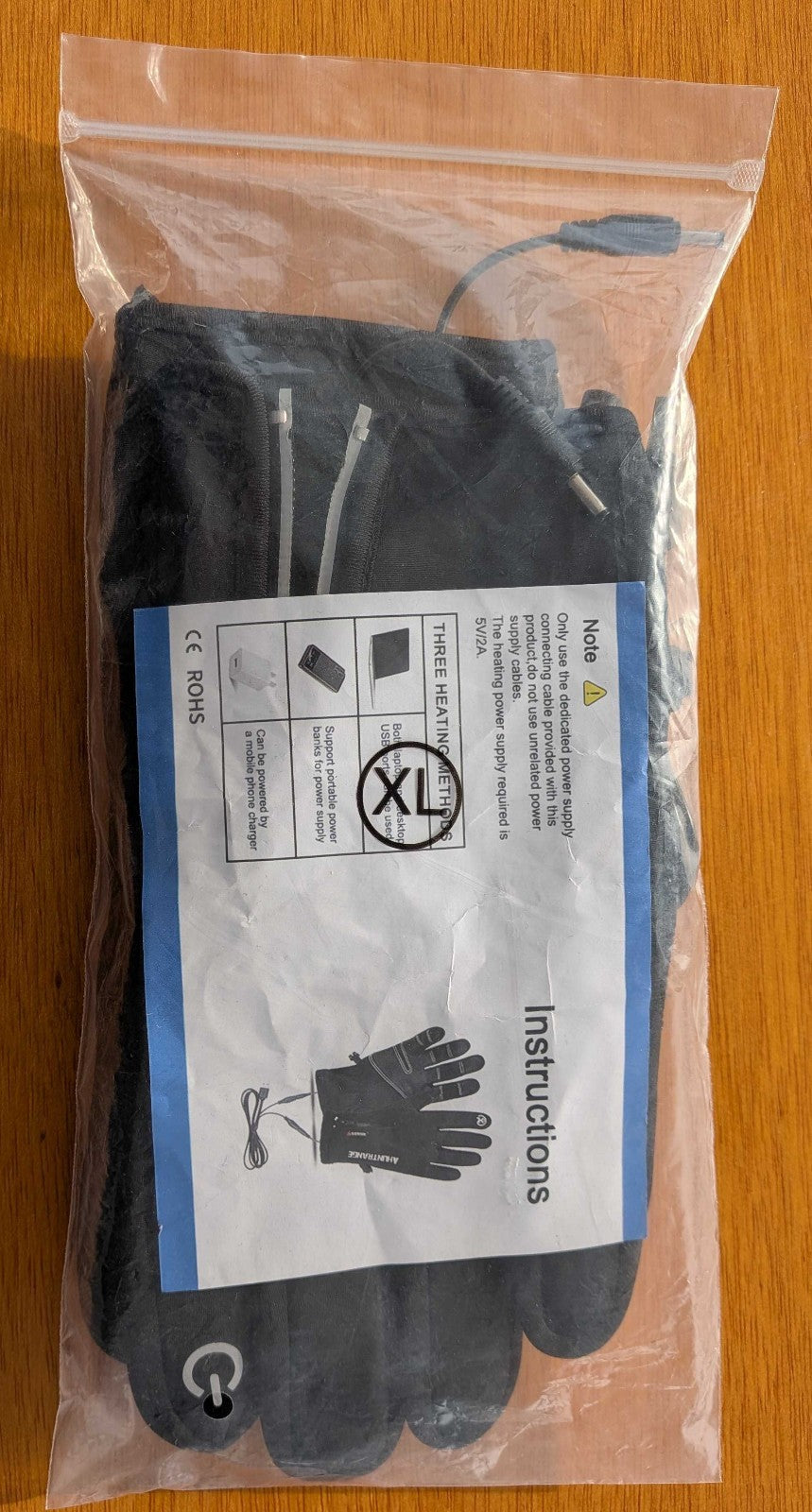 Heated Gloves Set of 3 - Medium and XL Winter Hand Warmers