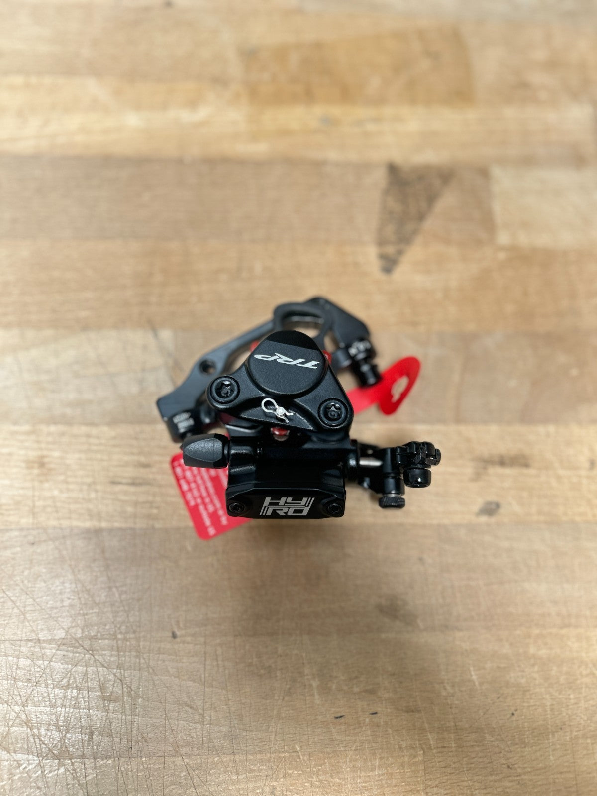 Hydraulic Disc Brake for Bike with Cable Actuation and IS Mount Adapter – Black