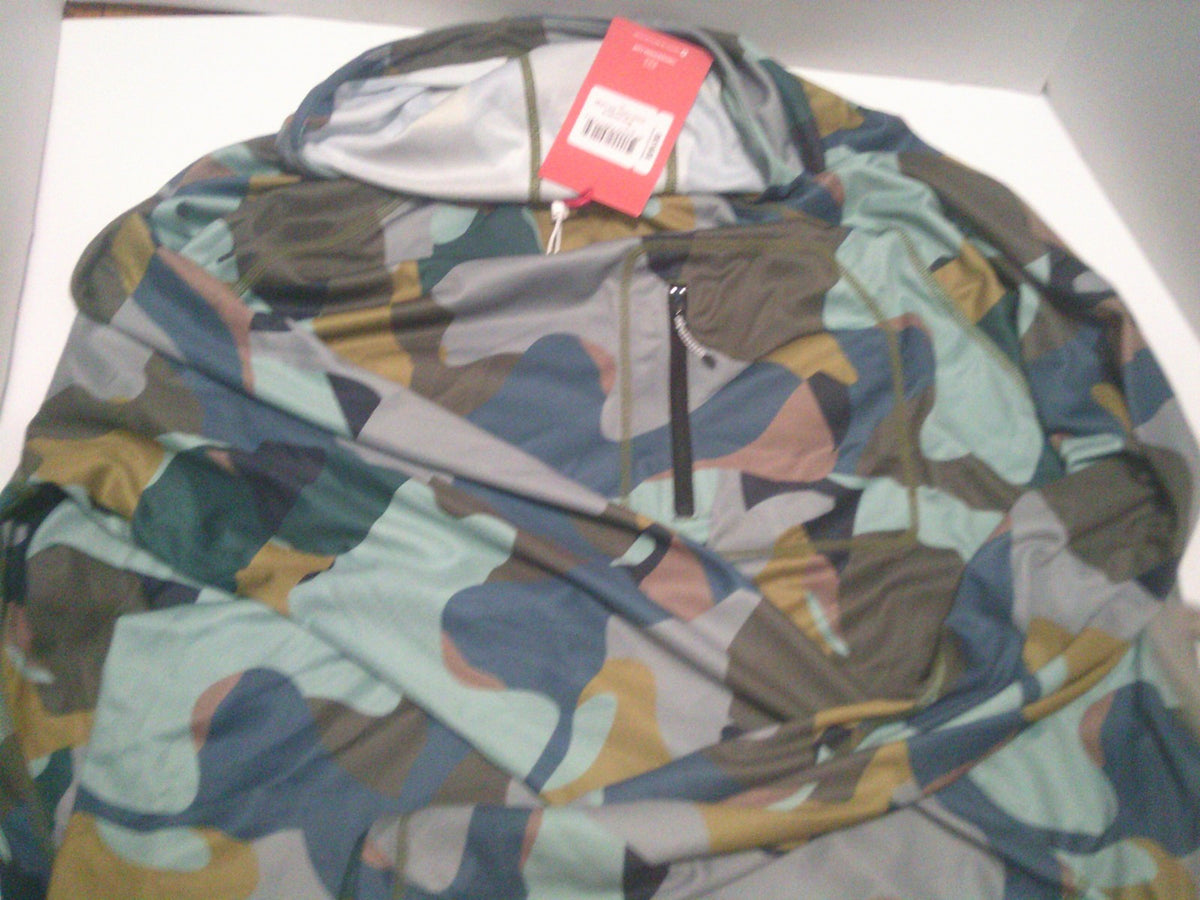 Men's Green Camo Hoodie 2XL - Topo Design Outdoor Apparel