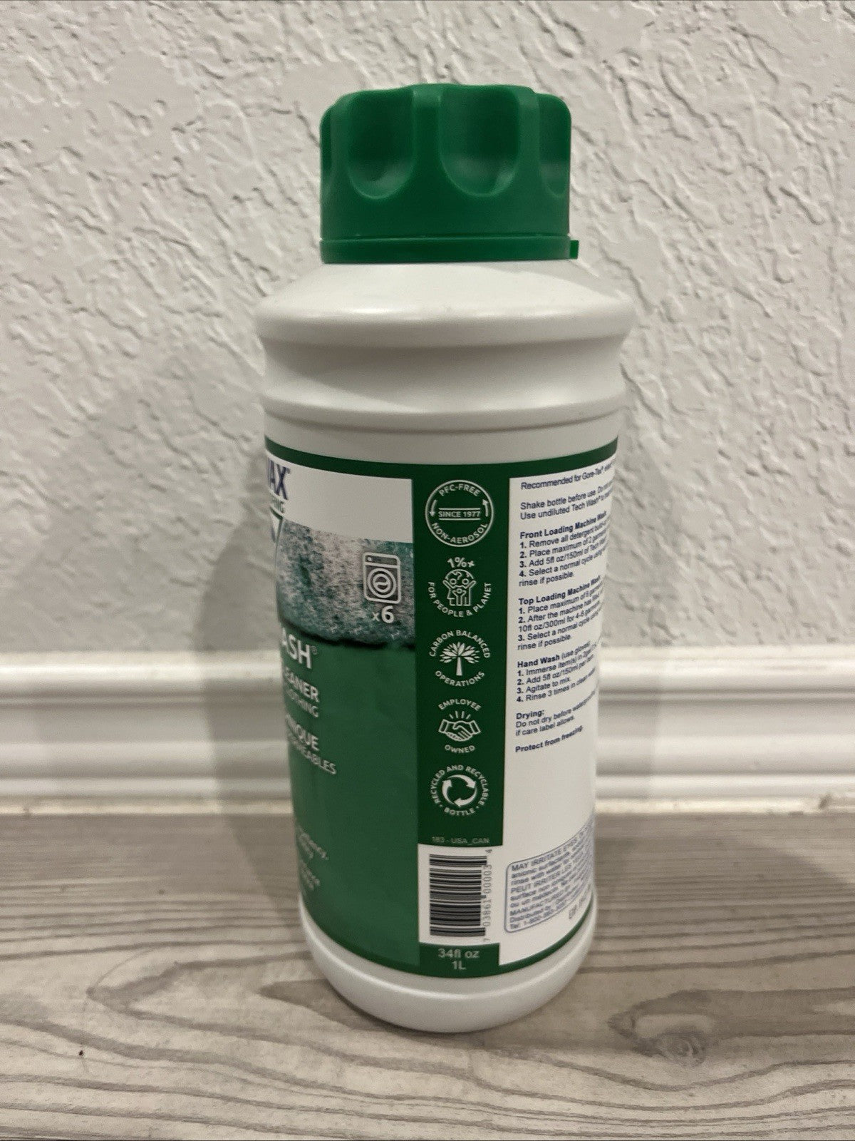 Nikwax Tech Wash 34 Fl Oz Waterproof Outerwear Cleaner - Pack of 2