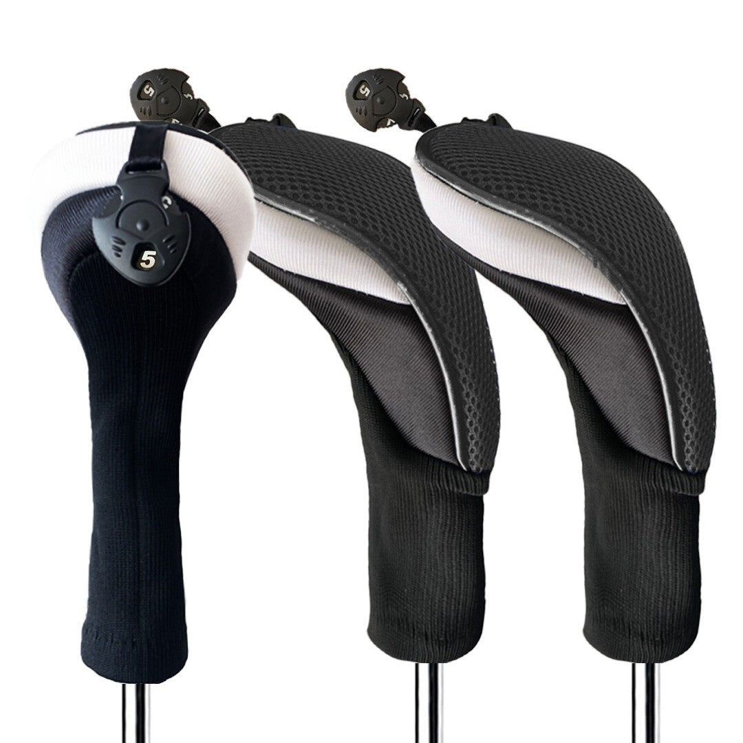 Golf Hybrid Head Cover Set 3 Interchangeable No Tag Finger Ten