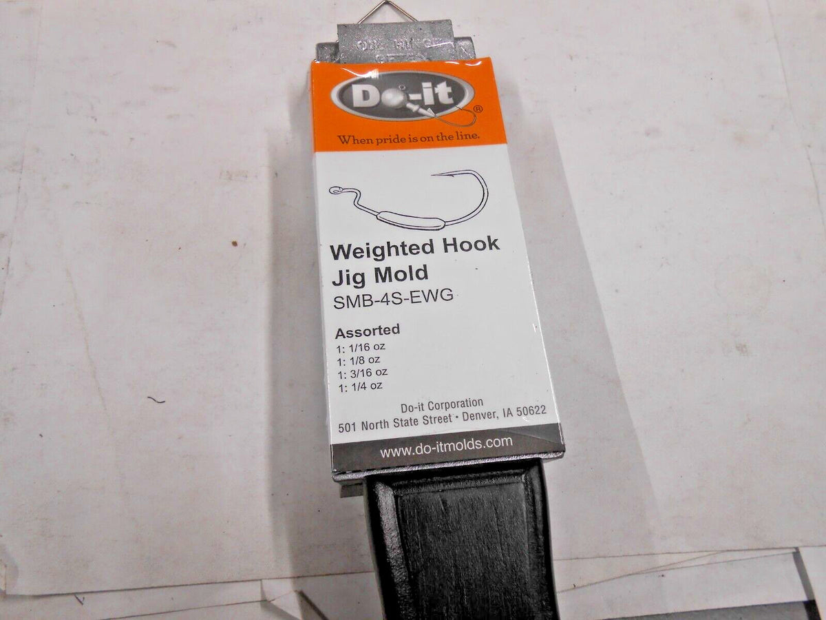 Weighted Hook Jig Mold for Fishing Lures 1/16-1/4 oz