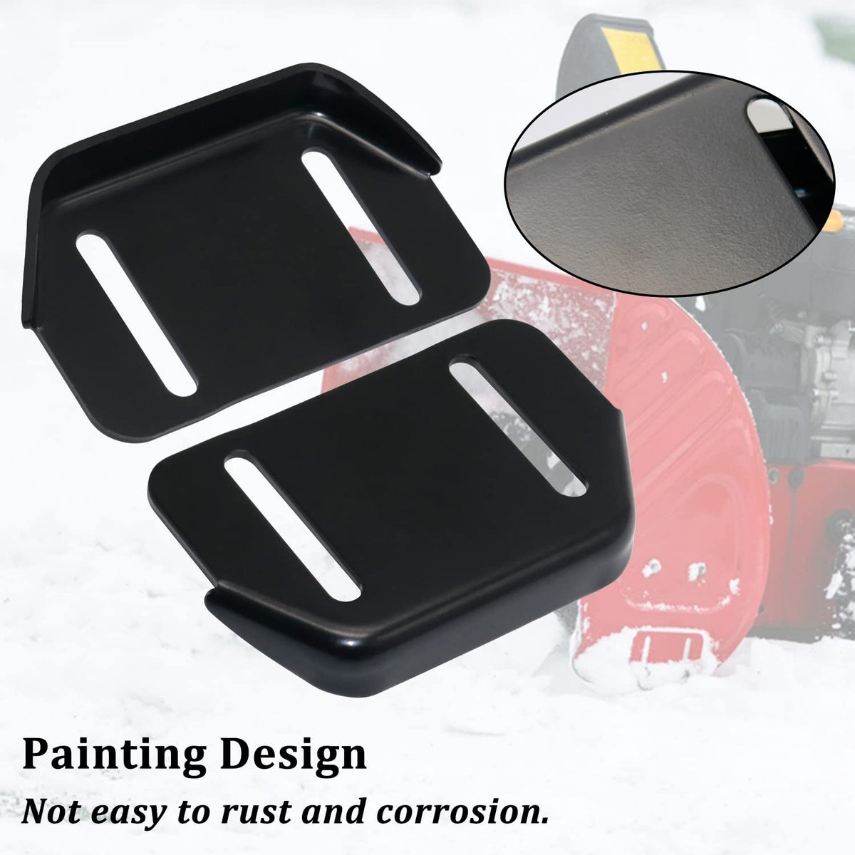Heavy Duty Snowblower Skid Shoes Set for MTD & Cub Cadet 784-5580 - 2 Pack