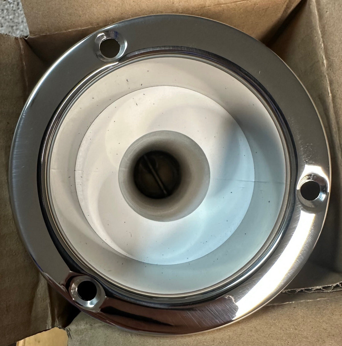 Stainless Steel 30 Degree Cup and Rod Holder with Drain - Round Top