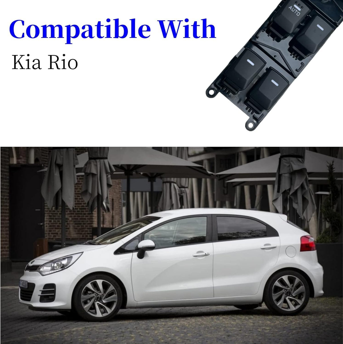 Power Window Master Switch Compatible with Kia Rio 2012-2015 Replacement