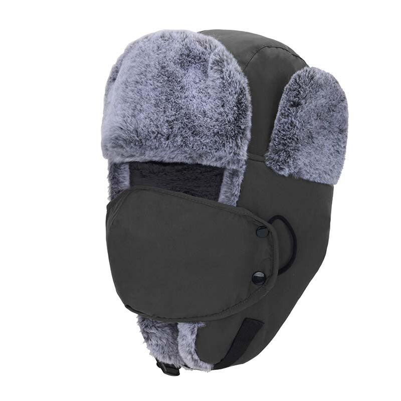 Unisex Winter Windproof Earflap Hat with Face Mask for Snow & Skiing