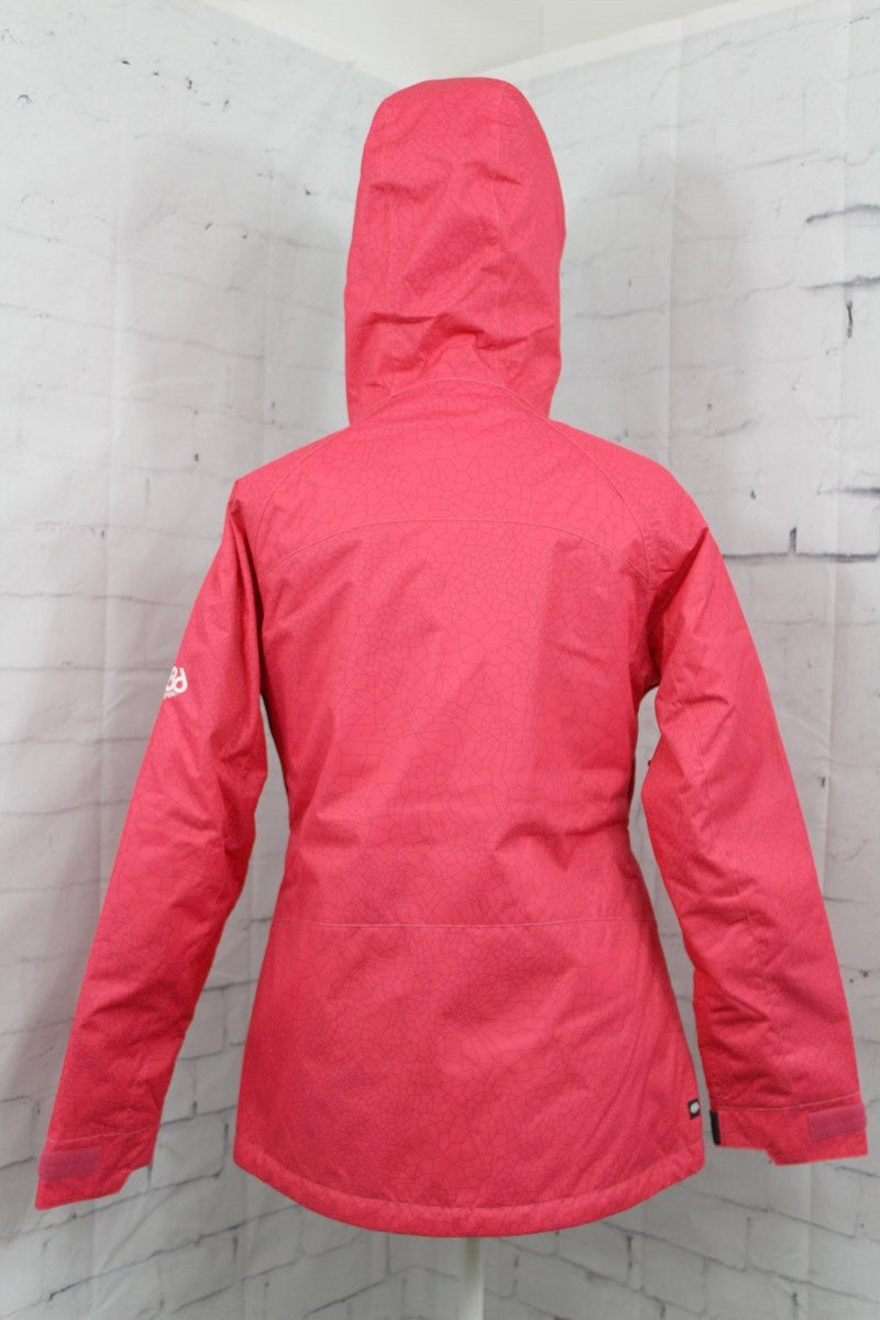 Women's Insulated Snowboard Jacket with Adjustable Features - Small Azalea Netting