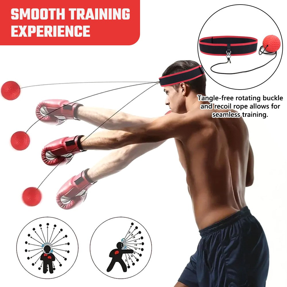 Reflex Boxing Speed Ball with Adjustable Headbands for Punch Training Fitness