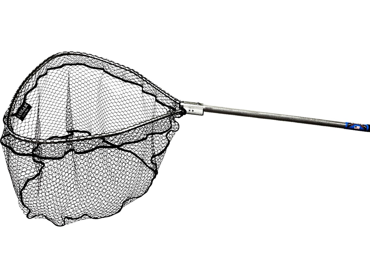 Big Game Landing Net with Aluminum Handle and Rubber Grip for Fishing