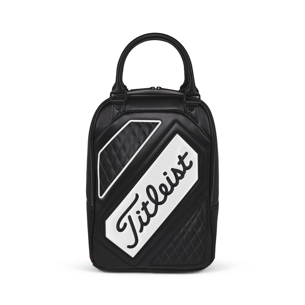 Golf Practice Shag Bag Black White - Durable Golf Ball Storage Bag