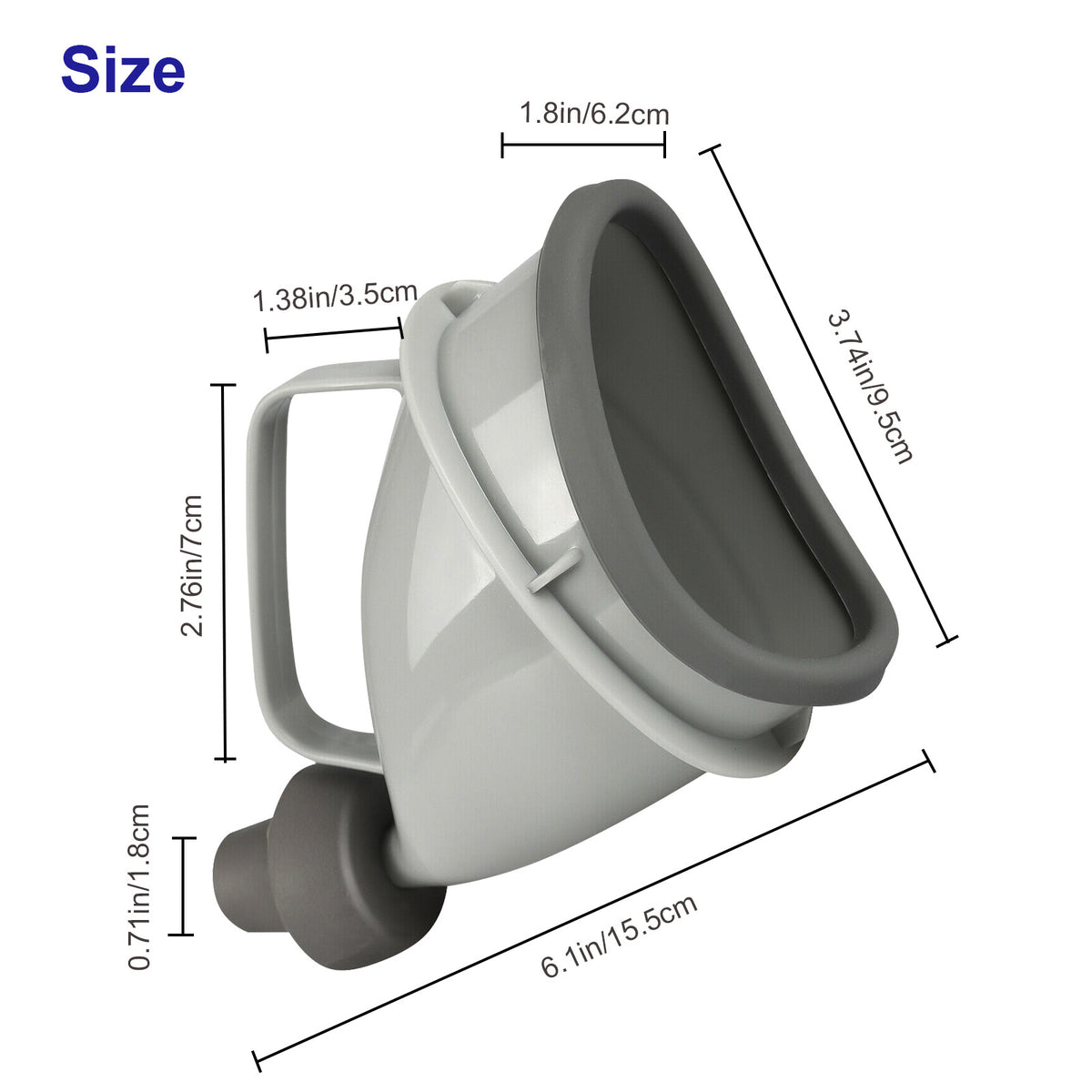 Unisex Portable Urinal Funnel for Adults - Emergency Travel Toilet