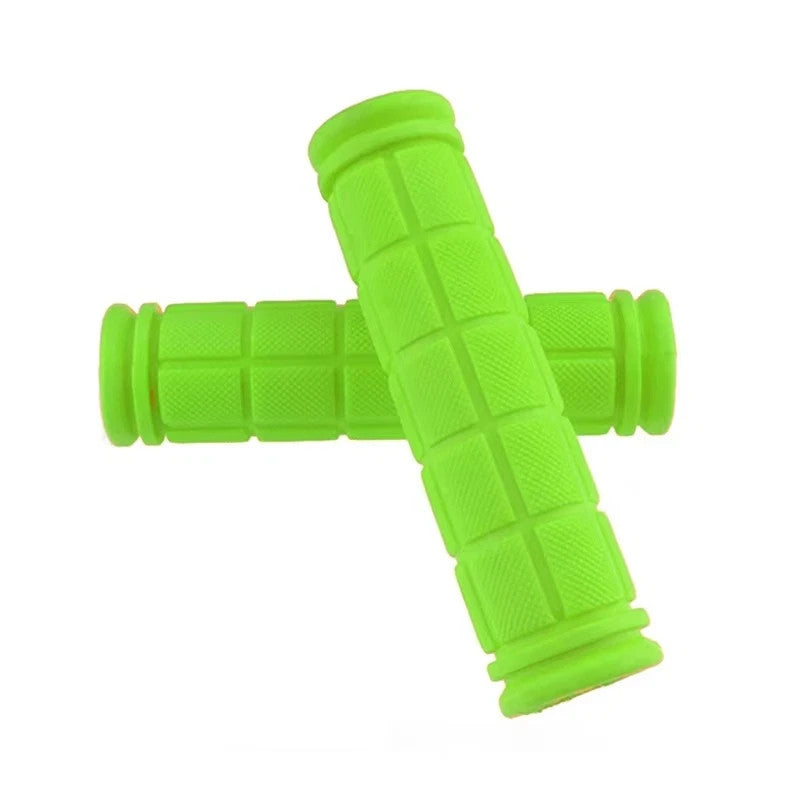 Bike Handlebar Grips - Non-Slip Soft Rubber Pair for BMX MTB Cycling