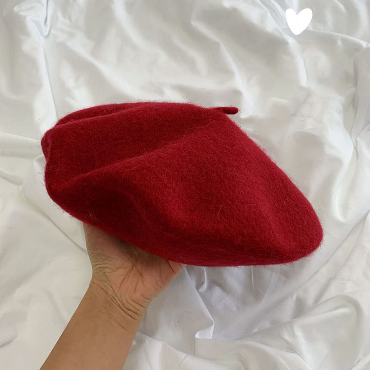 Women Casual Wool Beret Hat - Elegant French Style Solid Color Accessory