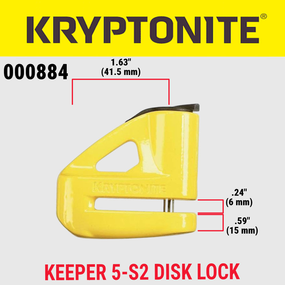 Motorcycle Disc Brake Lock High Security Anti-Theft with Keys