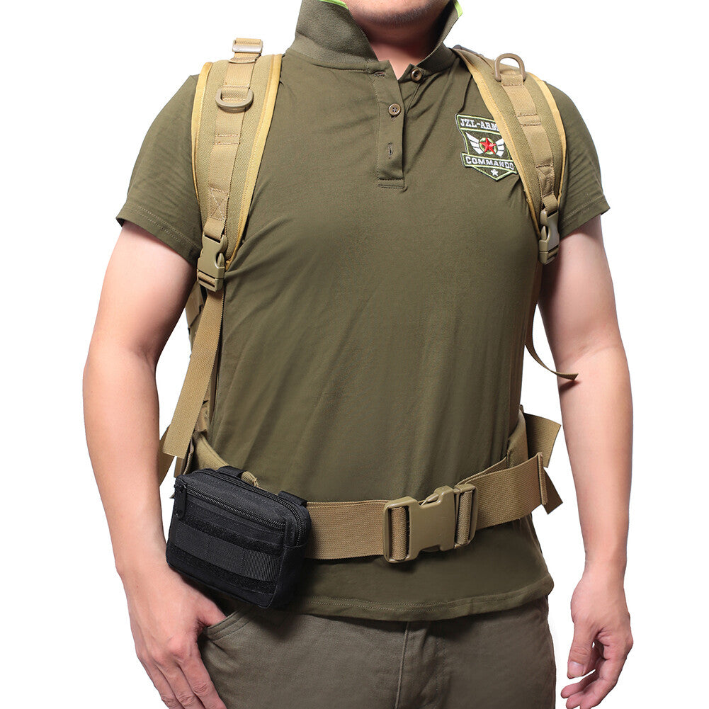 Multi-Purpose Tactical Molle Waist Pouch Belt Bag for Outdoor & EDC Activities