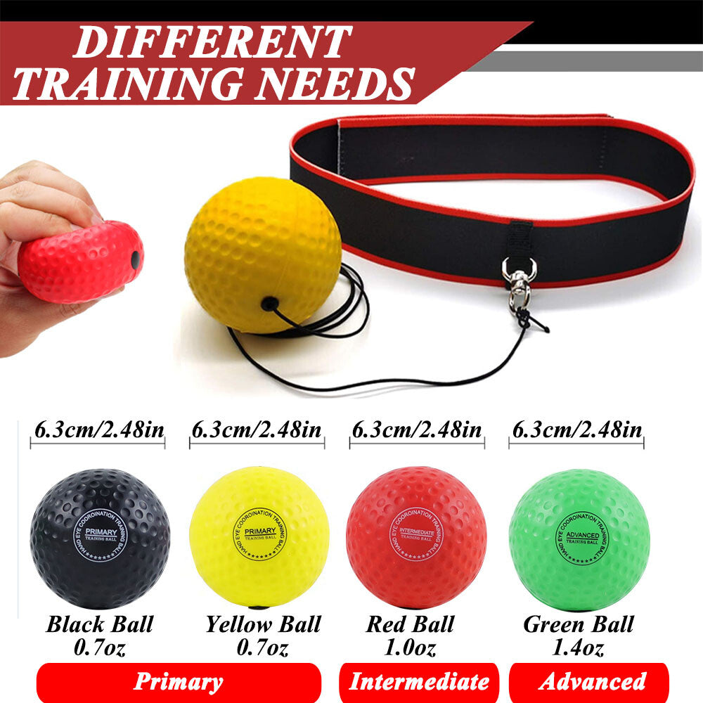 Reflex Ball Boxing Speed Training Set with Adjustable Headband for Boxing & Fitness