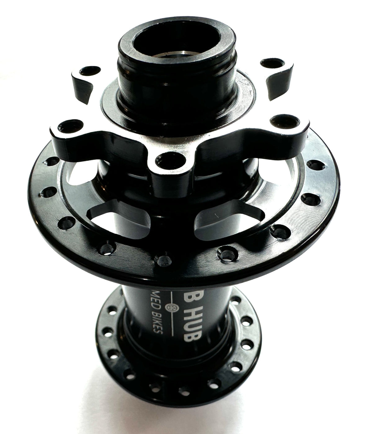 Bike Disc Hub 32H 110mm x 15mm 6-Bolt Front Sealed Bearings Black