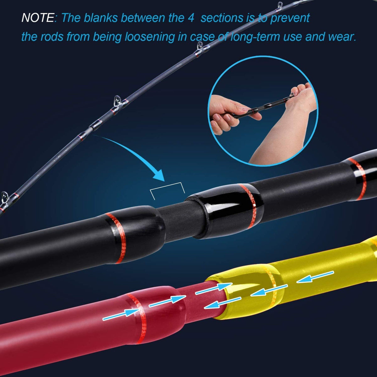 High Carbon Fiber Fishing Rod and Reel Combo 2.1M Casting with Case & Accessories