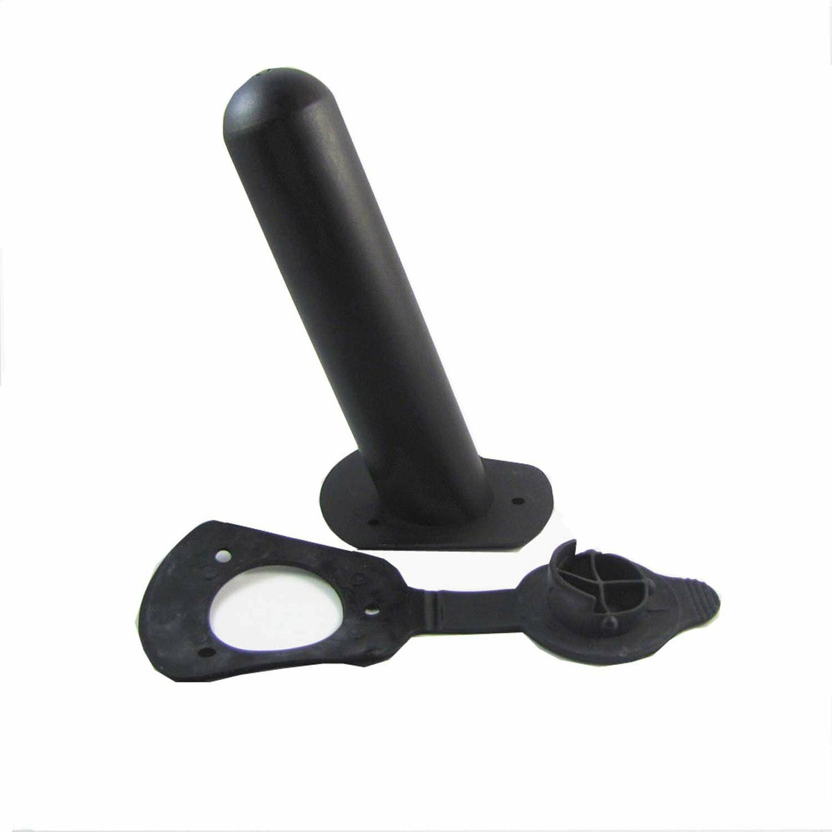 2 Pack Kayak Fishing Rod Holders with Cap Cover - Durable Mounting Brackets