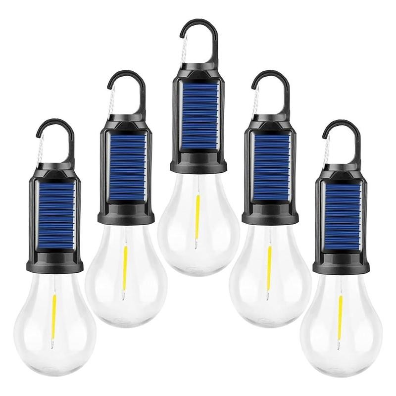 Rechargeable Solar Hanging LED Tent Light Waterproof Camping Lantern