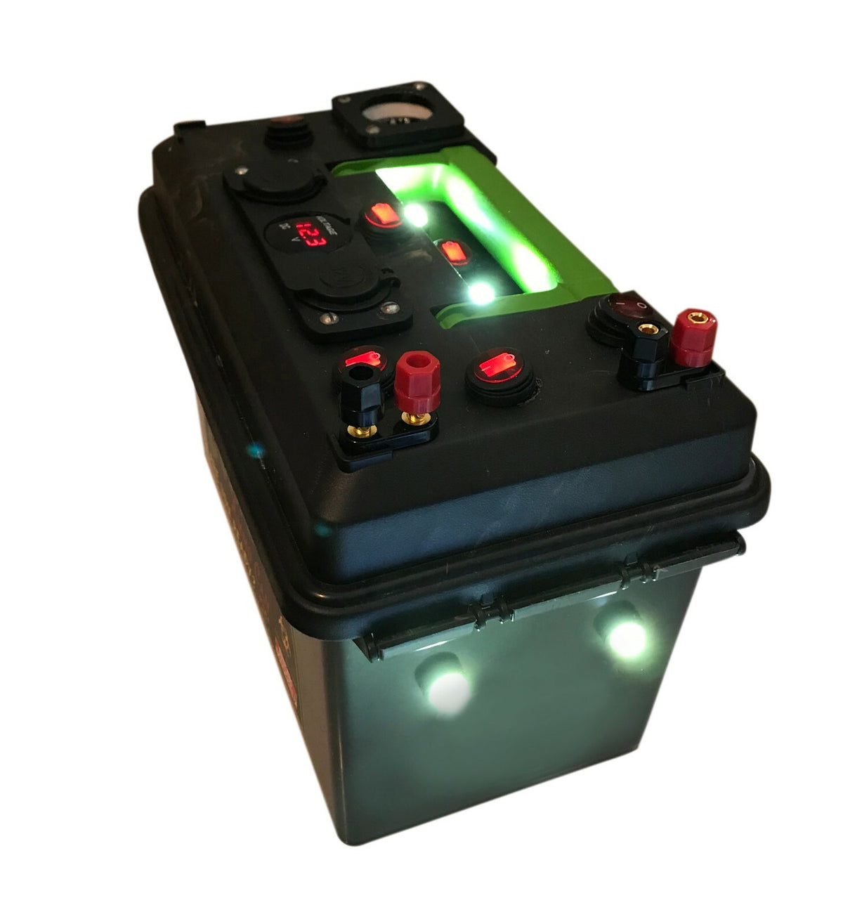 12V Portable Power Box Kit for Camping Fishing Hunting - DIY Power Station