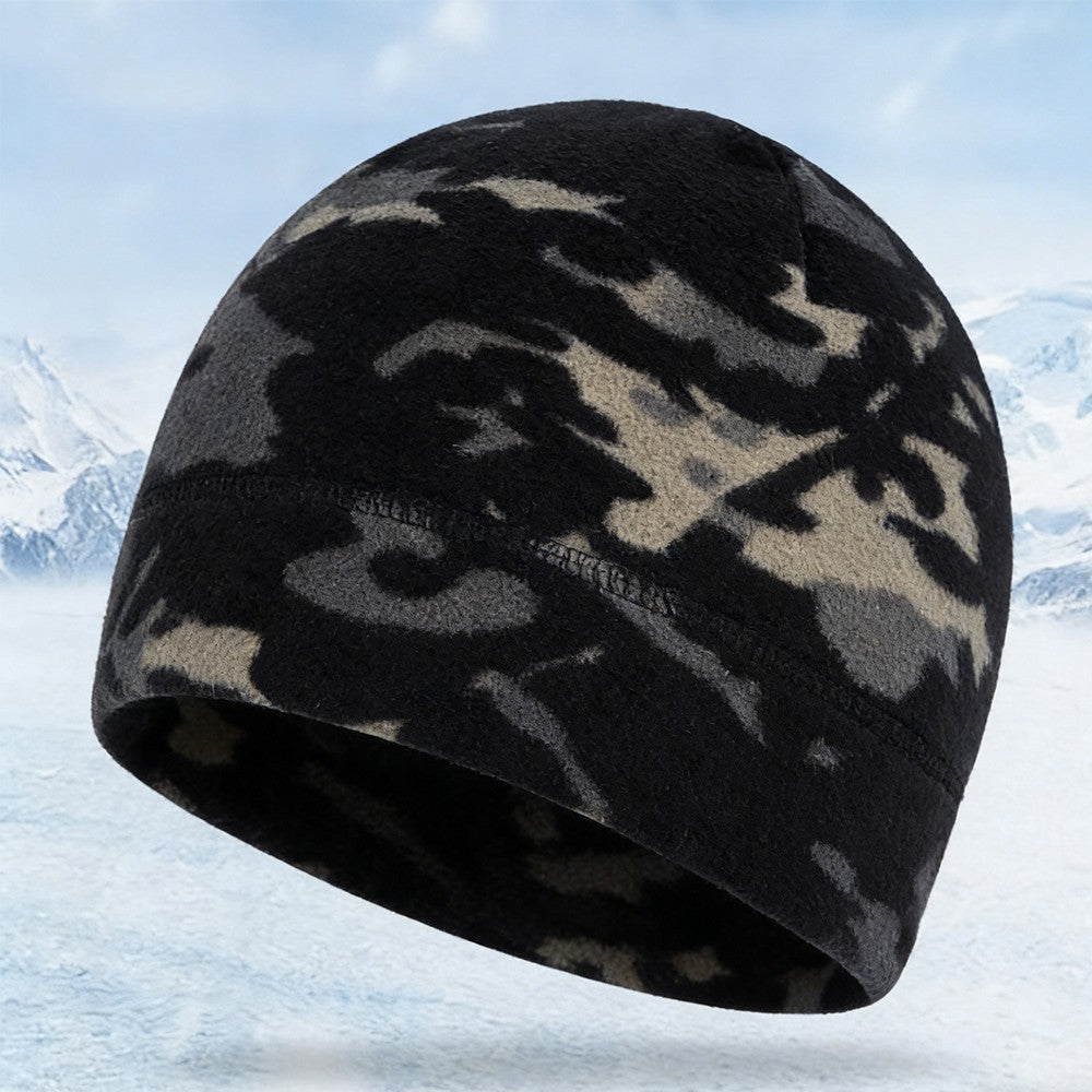 Winter Fleece Skull Cap Beanie for Men and Women - Windproof Ski & Outdoor Hat