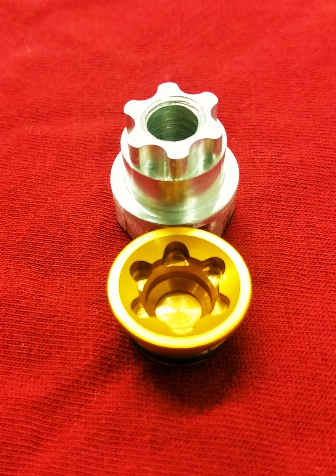 Brake Caliper Bore Cap Tool Set for RX4+ Small & Large Caps - Aluminum Socket