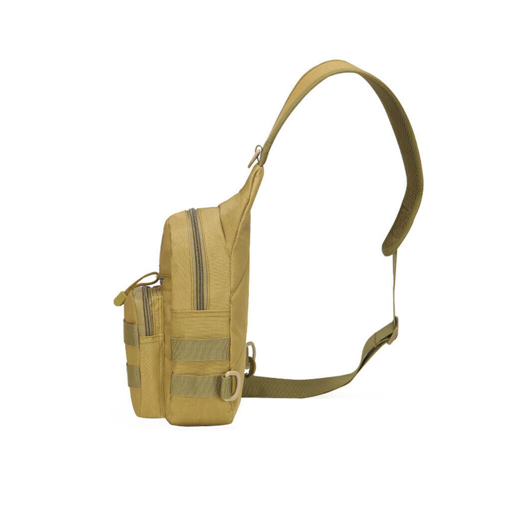 Outdoor Tactical Backpack Sling Bag with Molle Pouch Waist Pack