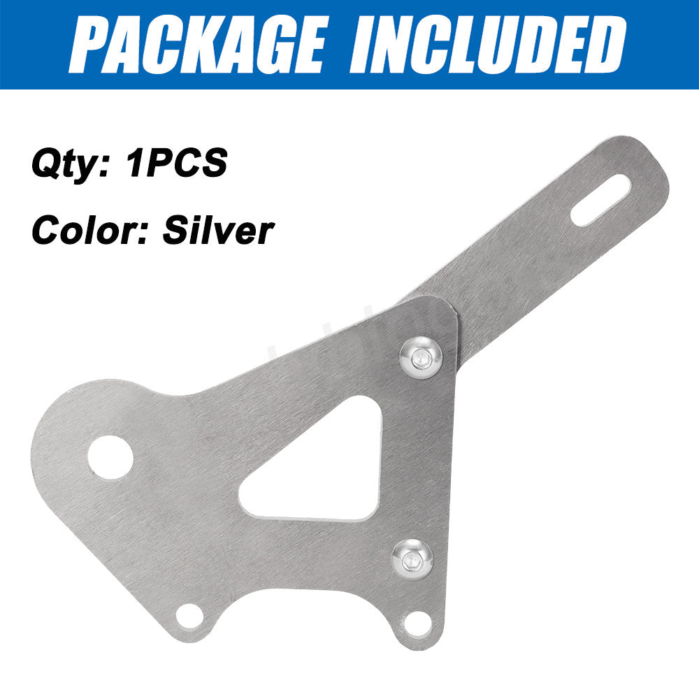 Rear Disc Brake Adapter for Razor Pocket Mod Electric Dirt Bike - Silver Aluminum