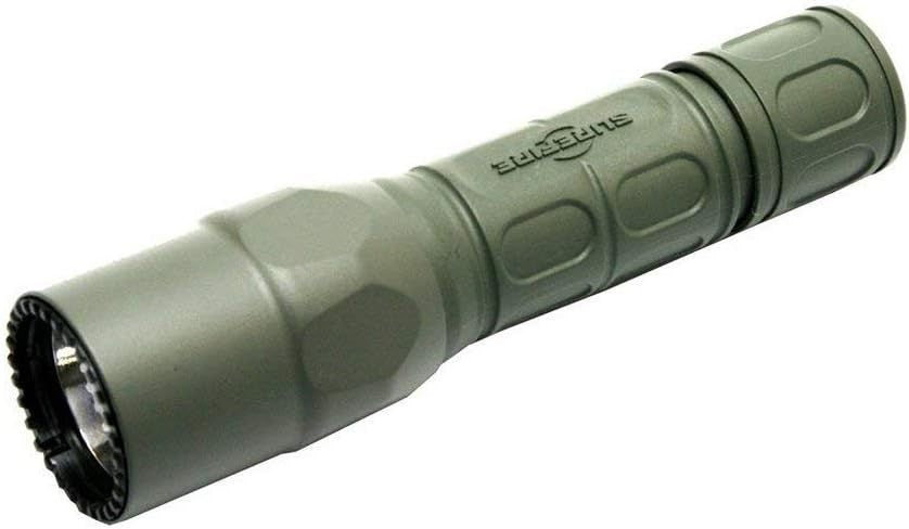 Dual-Output LED Flashlight with Click Switch - Green, Compact & Durable