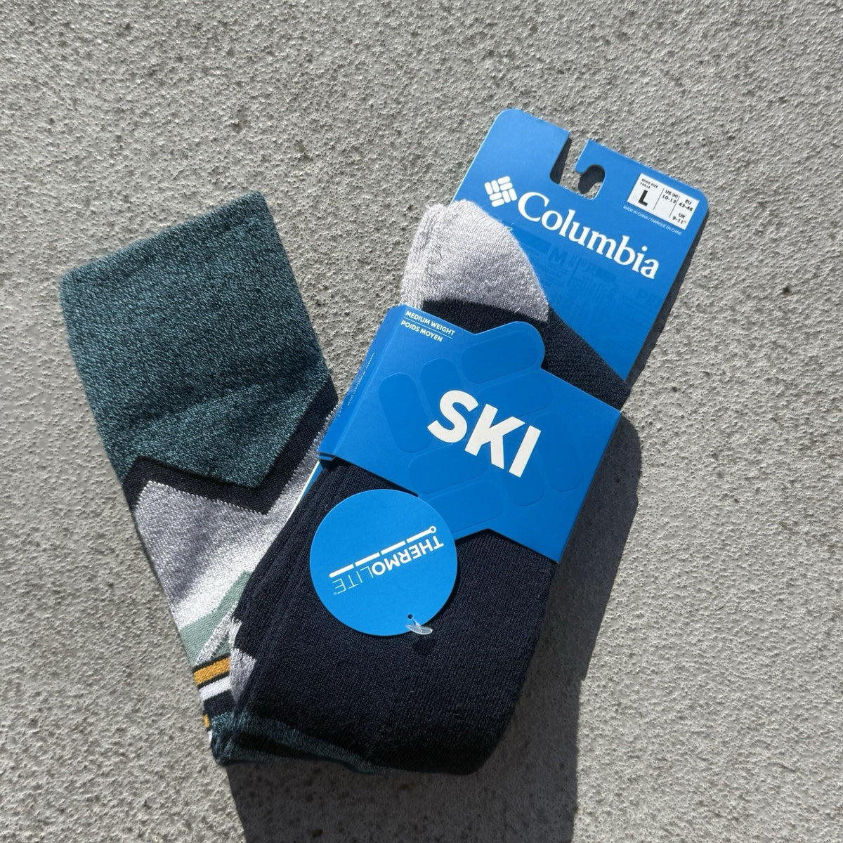 Men's Ski Over-the-Calf Medium Weight Socks - Columbia Large (10-13)