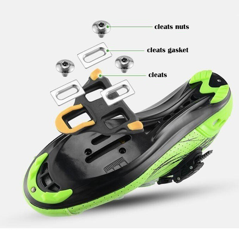 Road Bike Clipless Pedals with Shimano SPD Cleats Sealed Bearings - RockBros