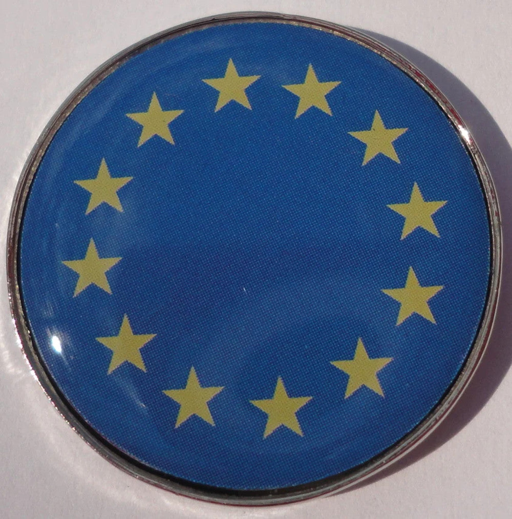 European Flag Golf Ball Marker - High Quality, Detailing, 1 Inch