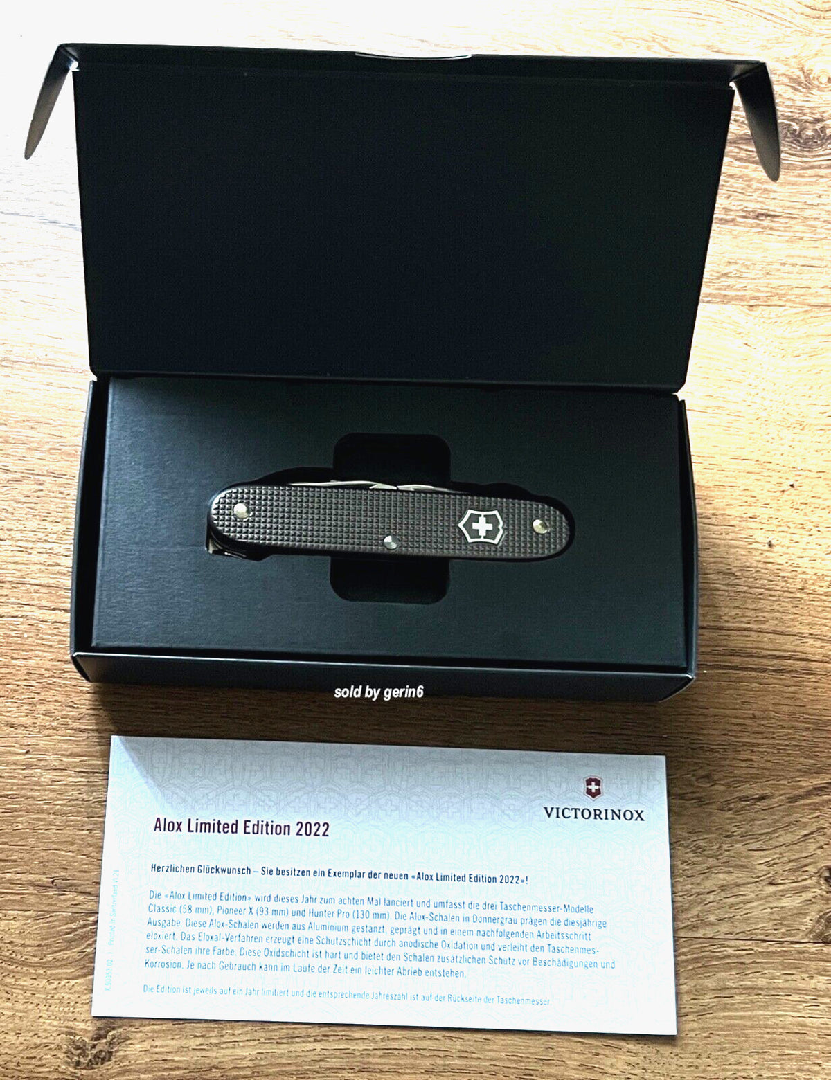 Victorinox Swiss Army Pioneer X Limited Edition Thunder Gray Knife 93mm with Multiple Tools
