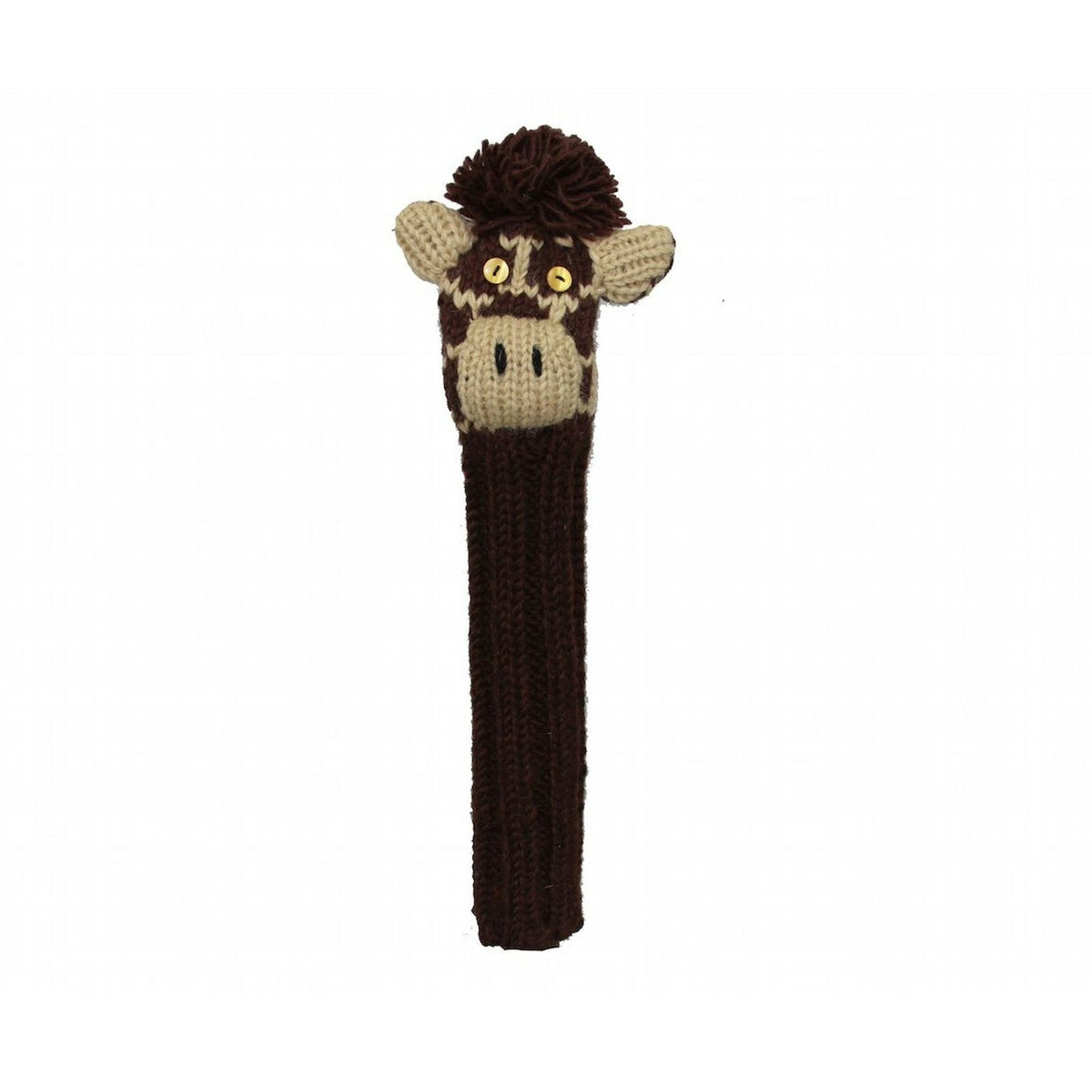 Golf Alignment Stick Cover Wool Animal Knit Golf Accessory Multiple Styles