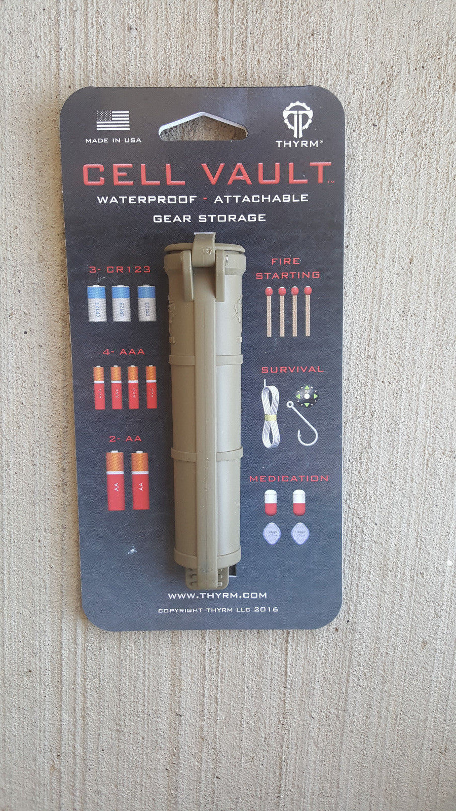 Waterproof Battery Storage Container for Survival Gear and Batteries