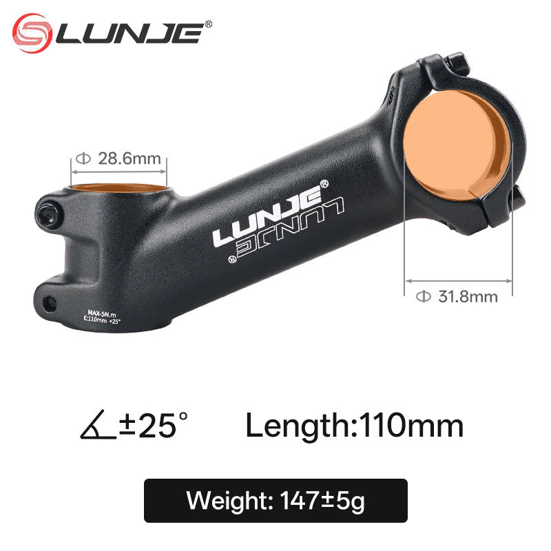 Ultralight MTB Bike Stem 10°-35° Angles for 31.8mm Handlebar, 60-110mm Lengths