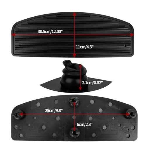 Motorcycle Front Pedal Footboards Coating Non-Slip Rubber Insert - Touring & Cruiser