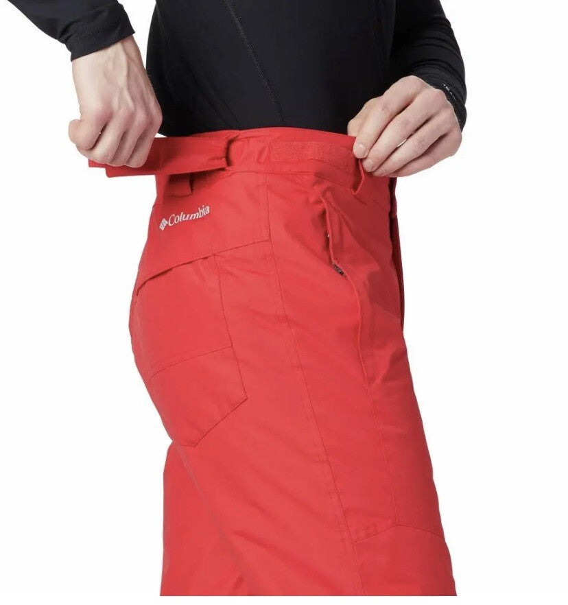 Columbia Men’s Mountain Snowboard Ski Pants - Extended Bugaboo IV, Red, 2XL