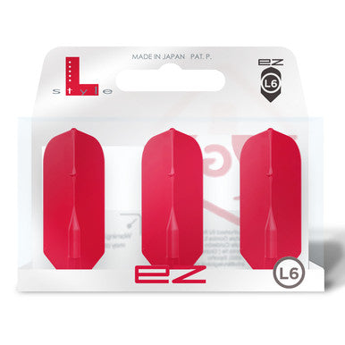 L-Style EZ Flights (Slim) – Red, Pro Ring, 90° Accuracy