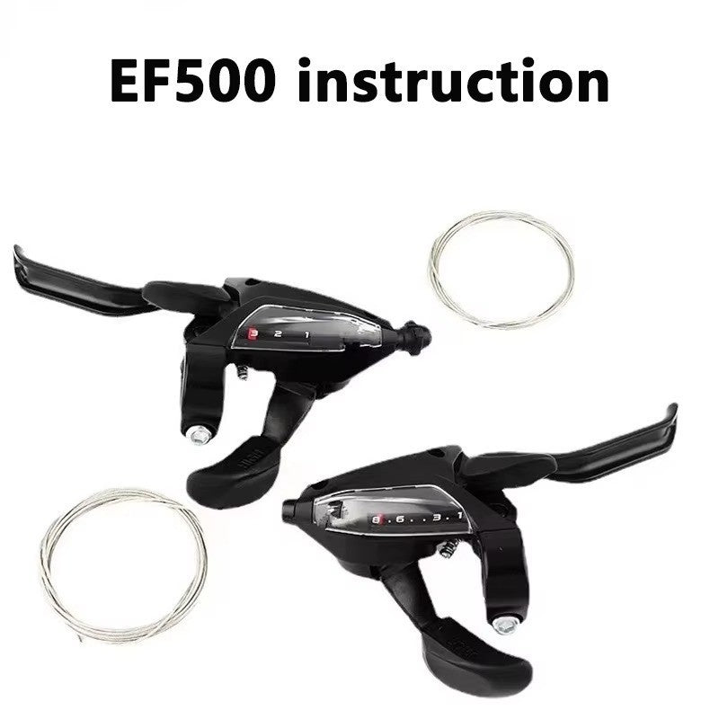 Multi-Speed Bicycle Shifter Set Compatible with Shimano EF500 MTB Bike Brake Levers