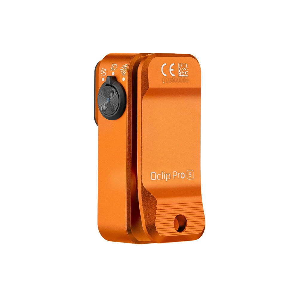 Multifunctional LED Flashlight & Headlamp Clip - Orange
