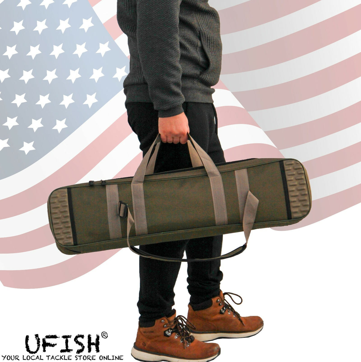 Fishing Rod Bag Tackle Storage Carrier Portable Travel Sock - 2 & 3 Layer Models