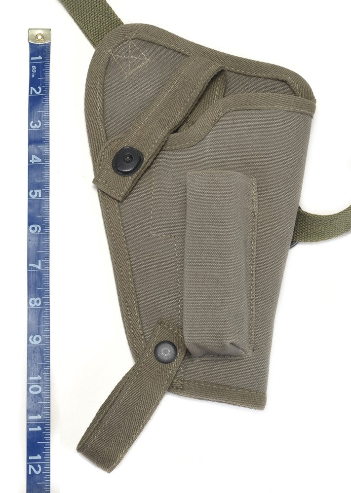 Canvas Shoulder Holster with Magazine Pouch Fits Beretta 92FS - WW2 Replica