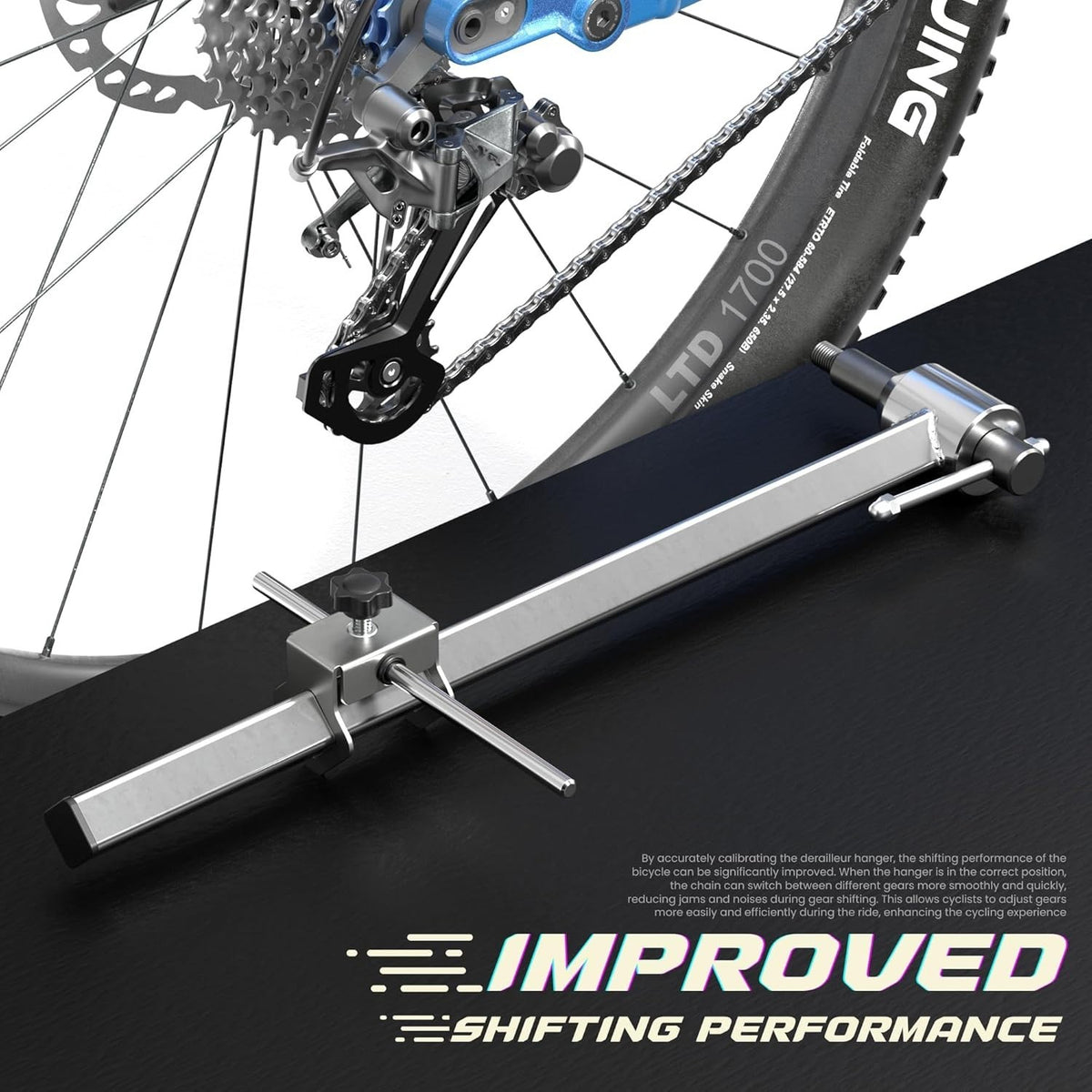Bicycle Derailleur Hanger Alignment Tool for 20-29 Inch Bikes