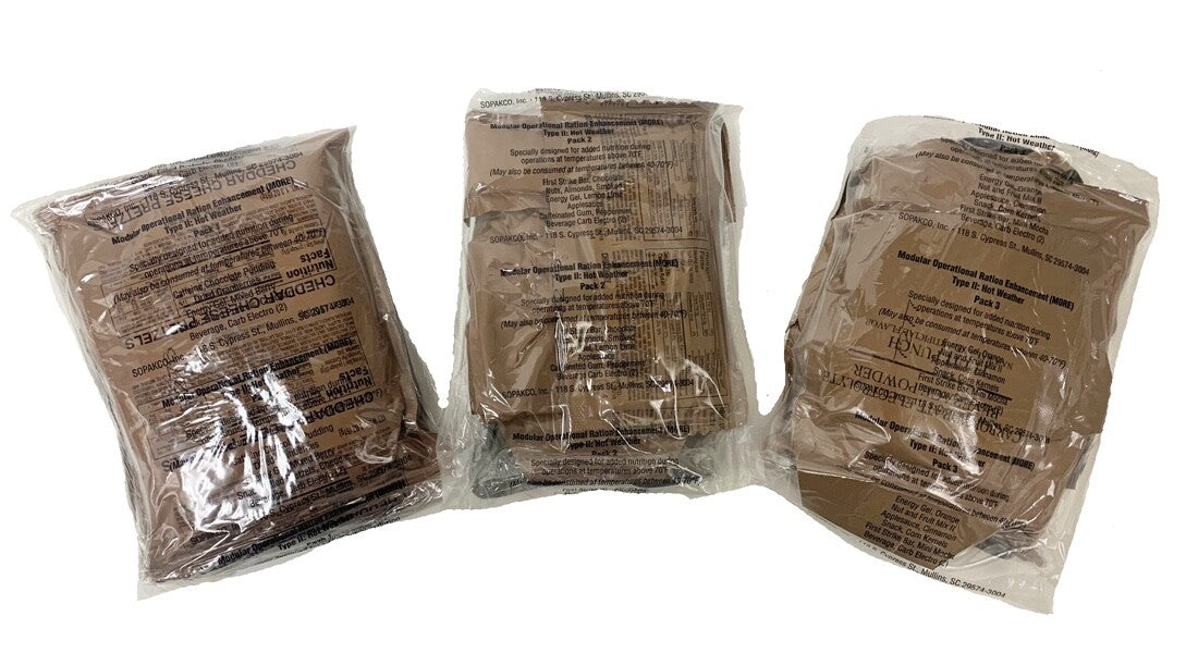 Hot Weather Military Food Ration Case - 24 High-Calorie Meals