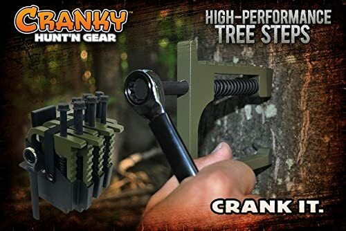 Tree Climbing Steps Kit - Aluminum Tree Steps with Holster & Wrench