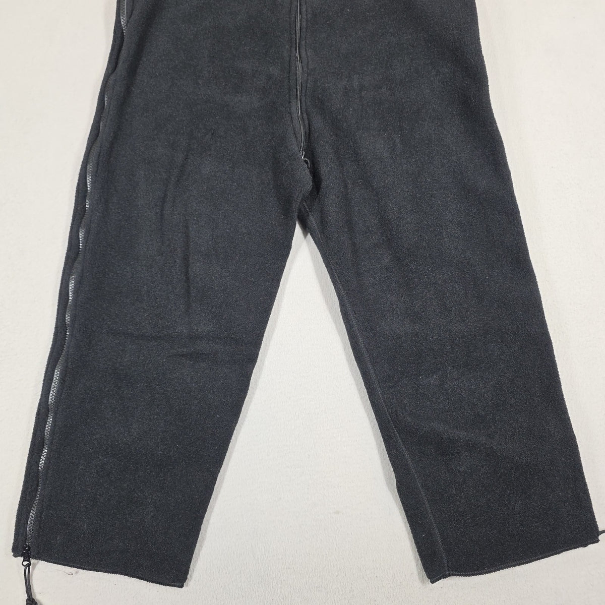 Polartec Classic 200 Fleece Bib Overalls Snow Pants for Ski & Snowboarding - Black, Medium Short