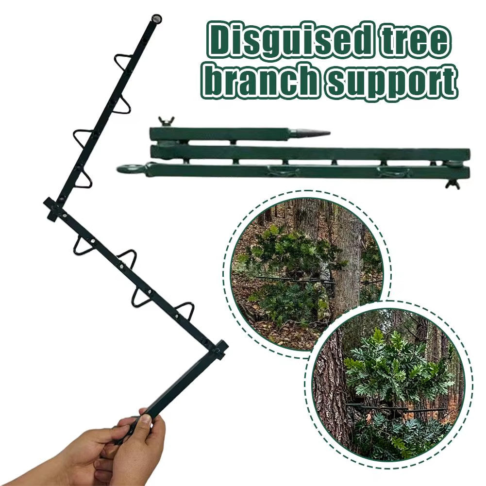 Camouflage Branch Stand Set for Hunting Tree Concealment - Weatherproof Metal