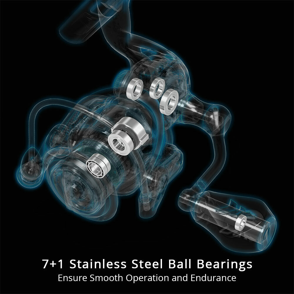 High-Performance Saltwater & Freshwater Spinning Reel 8BBs 22LB Drag 5.2:1 Gear Ratio